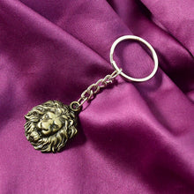 Premium Lion Head Metal Keychain (1 Pc) - justgrabit.in | Just Grab It