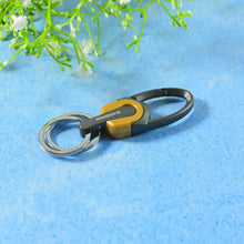 Premium Metal Keychain Carabiner Clip Hook with Dual Key Rings (1 Pc) - justgrabit.in | Just Grab It