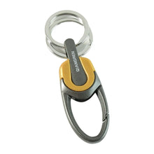 Premium Metal Keychain Carabiner Clip Hook with Dual Key Rings (1 Pc) - justgrabit.in | Just Grab It
