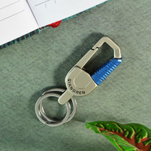 Premium Metal Keychain Carabiner Clip Hook with Dual Key Rings (1 Pc) - justgrabit.in | Just Grab It