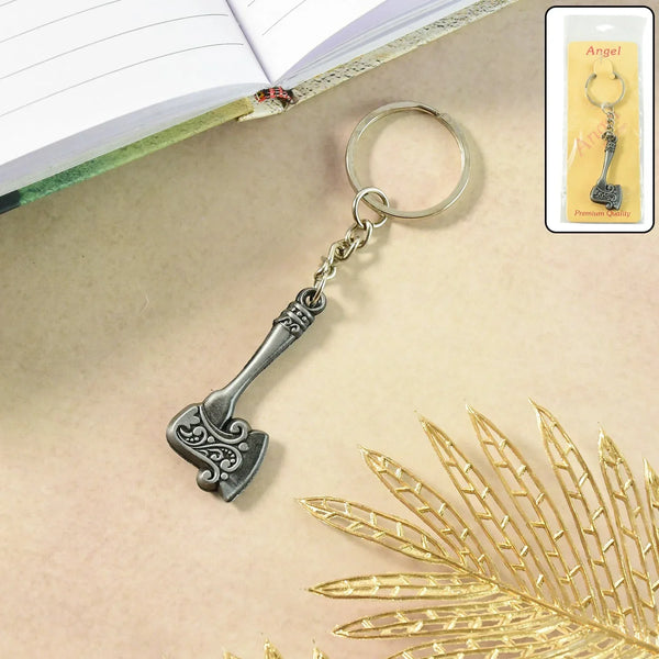 Stylish Axe Shape Metal Keychain (1 Pc) - justgrabit.in | Just Grab It