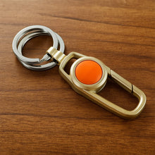 Premium Metal Keychain Carabiner Clip Hook with Dual Key Rings (1 Pc) - justgrabit.in | Just Grab It