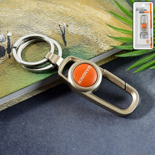 Premium Metal Keychain Carabiner Clip Hook with Dual Key Rings (1 Pc) - justgrabit.in | Just Grab It