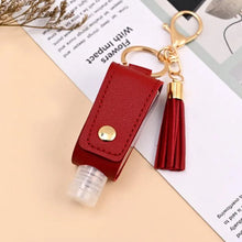 Portable Hand Sanitizer Holder Keychain with Tassel (1 Pc) - justgrabit.in | Just Grab It