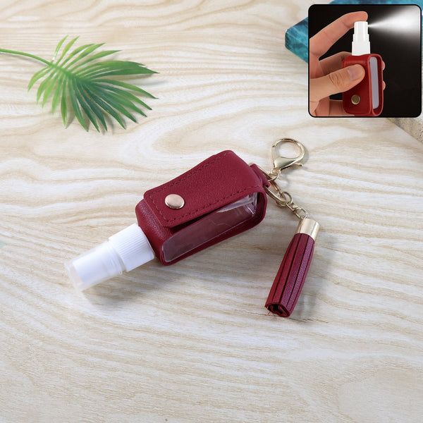 Portable Hand Sanitizer Holder Keychain with Tassel (1 Pc) - justgrabit.in | Just Grab It