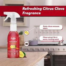 Pollic kadam Concentrated Kitchen Surface Cleaner Refill Kit with Spray Bottle - justgrabit.in | Just Grab It