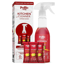 Pollic kadam Concentrated Kitchen Surface Cleaner Refill Kit with Spray Bottle - justgrabit.in | Just Grab It