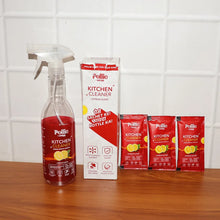 Pollic kadam Concentrated Kitchen Surface Cleaner Refill Kit with Spray Bottle - justgrabit.in | Just Grab It
