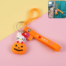 Cute Cartoon Kitty Pumpkin Keychain (1 Pc) - justgrabit.in | Just Grab It
