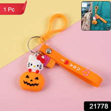 Cute Cartoon Kitty Pumpkin Keychain (1 Pc) - justgrabit.in | Just Grab It