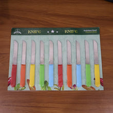 Premium Quality Stainless Steel Handle Plain Knife (10 Pc / 1 Set) - Justgrabit Inc.