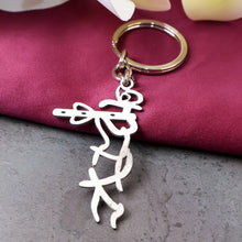 Divine Krishna Flute Design Metal Keychain (1 Pc) - Justgrabit Inc.