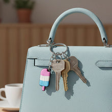 Cute Ice Cream Popsicle Shape Cartoon Keychain (1 Pc) - justgrabit.in | Just Grab It