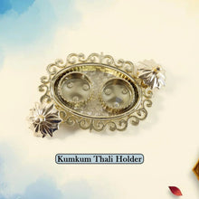 Decorative Double Kumkum Dish with Ornate Tray (1 Pc) - justgrabit.in | Just Grab It