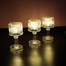Set of 6 LED Crystal - Effect Table Lamps - justgrabit.in | Just Grab It
