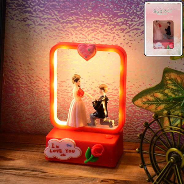 Romantic LED Love Couple Decorative Night Lamp Showpiece (1 Pc) - justgrabit.in | Just Grab It