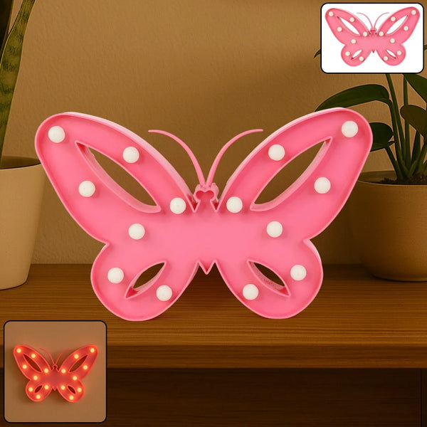Butterfly Shape LED Decorative Night Light (1 Pc) - justgrabit.in | Just Grab It