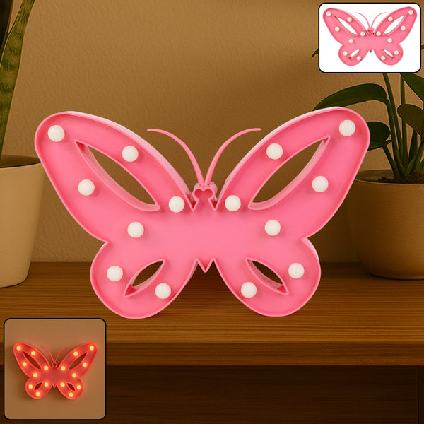 Butterfly Shape LED Decorative Night Light (1 Pc) - justgrabit.in | Just Grab It