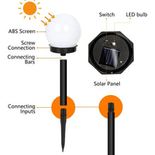 Solar - Powered LED Garden Globe Pathway Light (1 Pc) - justgrabit.in | Just Grab It