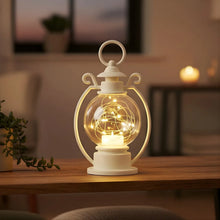 LED Decorative Storm Lantern Light (Battery Operated, Warm White Light) - justgrabit.in | Just Grab It