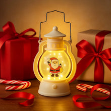 Mini LED Decorative Lantern with Santa Figurine & Handle (1 Pc) - justgrabit.in | Just Grab It