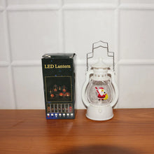 Mini LED Decorative Lantern with Santa Figurine & Handle (1 Pc) - justgrabit.in | Just Grab It