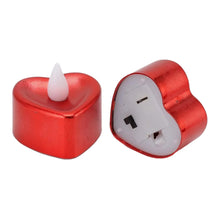 Heart Shaped LED Tea Light Candles (Mix Color / 12 Pc) - Justgrabit Inc.