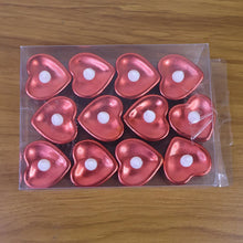Heart Shaped LED Tea Light Candles (Mix Color / 12 Pc) - Justgrabit Inc.