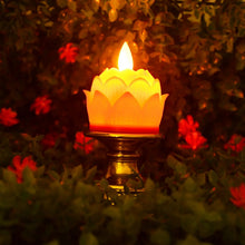 Premium Lotus Shaped LED Flameless Candle with Decorative Holder (1 Pc) - Justgrabit Inc.