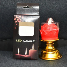 Premium Lotus Shaped LED Flameless Candle with Decorative Holder (1 Pc) - Justgrabit Inc.