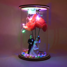 Wedding Couple with LED Rose Lamp (1 Pc) - justgrabit.in | Just Grab It
