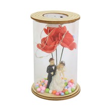 Wedding Couple with LED Rose Lamp (1 Pc) - justgrabit.in | Just Grab It