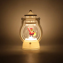 Mini LED Decorative Lantern with Santa Figurine (1 Pc) - justgrabit.in | Just Grab It