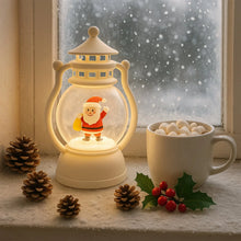 Mini LED Decorative Lantern with Santa Figurine (1 Pc) - justgrabit.in | Just Grab It