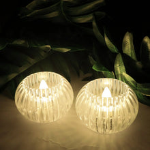 Set of 12 LED Crystal - Effect Flameless Smokeless Decorative Candles - Justgrabit Inc.