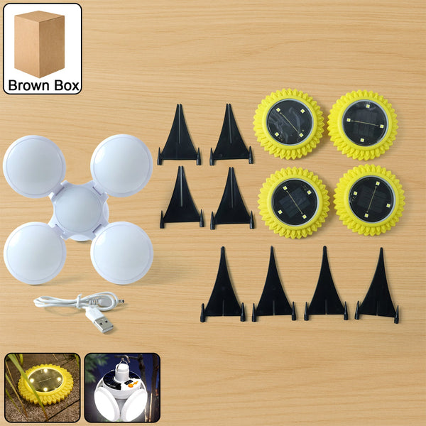 Solar Garden Decorative LED Ground Lights (2 Pc Set) - justgrabit.in | Just Grab It