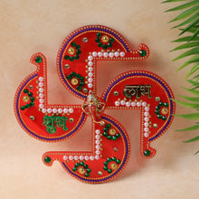 Acrylic Swastik Shubh Labh Wall Hanging (1 Pc) - Justgrabit Inc.