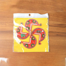 Acrylic Swastik Shubh Labh Wall Hanging (1 Pc) - Justgrabit Inc.