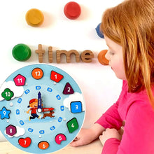 Aditi Wooden Educational Learning Clock Toy with Movable Hands - Justgrabit Inc.