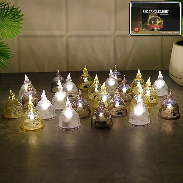 Premium 24 Piece LED Candle Lights Set – Flameless Decorative Tealight Candles - justgrabit.in | Just Grab It