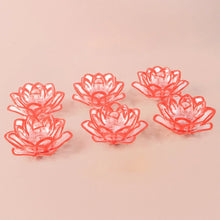 Set of 6 Lotus Shaped LED Flameless Decorative Candles - Justgrabit Inc.
