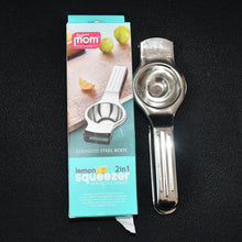 Supermom 2 - in - 1 Heavy Duty Stainless Steel Lemon Squeezer with Built - in Bottle Opener - Justgrabit Inc.
