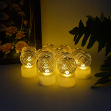 LED Ball Shaped Decorative Light with Mesh Cover (12 Pc / Set) - justgrabit.in | Just Grab It