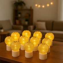 LED Ball Shaped Decorative Light with Mesh Cover (12 Pc / Set) - justgrabit.in | Just Grab It