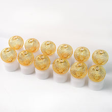 LED Ball Shaped Decorative Light with Mesh Cover (12 Pc / Set) - justgrabit.in | Just Grab It