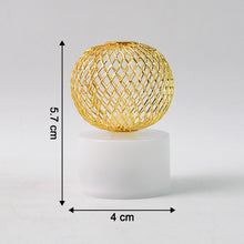 LED Ball Shaped Decorative Light with Mesh Cover (12 Pc / Set) - justgrabit.in | Just Grab It