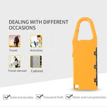 Portable 3 - Digit Combination Number Lock (1 Pc) - justgrabit.in | Just Grab It