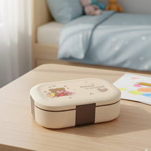 Cute Teddy Printed Kids Lunch Box (500Ml / 1 Pc) - justgrabit.in | Just Grab It