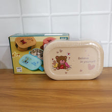 Cute Teddy Printed Kids Lunch Box (500Ml / 1 Pc) - justgrabit.in | Just Grab It