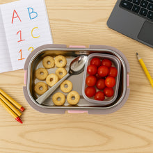 Kids Cartoon Lunch Box Set with Stainless - Steel Inner Tray (1 Set) - justgrabit.in | Just Grab It